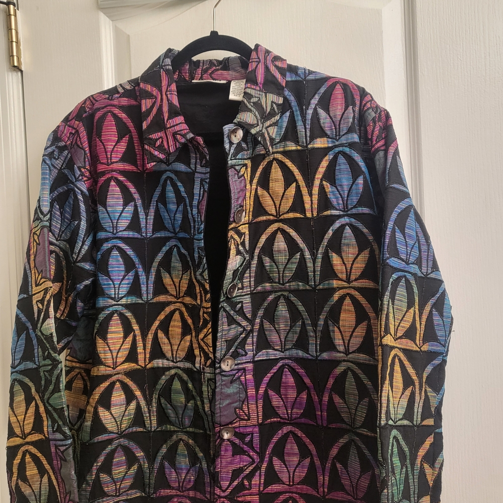 Chico's Multicolor Striped Jacket‎